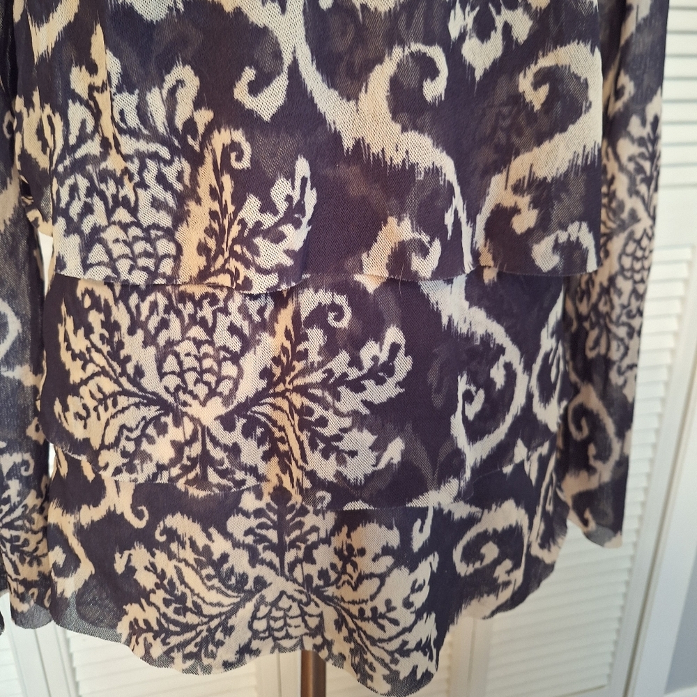 Sweet Pea Stacy Frati Layered Long Sleeve Blouse Medium *C5 - Picture 4 of 6